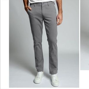 TAYLRD Clothing Slate Grey Stretch Chino Slim Mens
